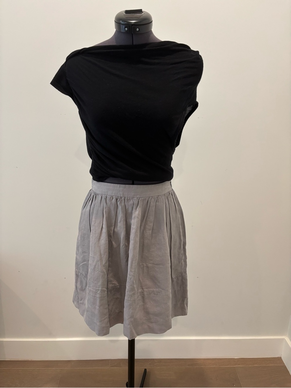 Steven Alan Light Gray Circle Skirt